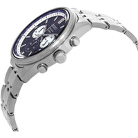 Seiko Men's Watch - Chronograph Blue Dial Silver Stainless Steel Bracelet | SSB427P1 ,