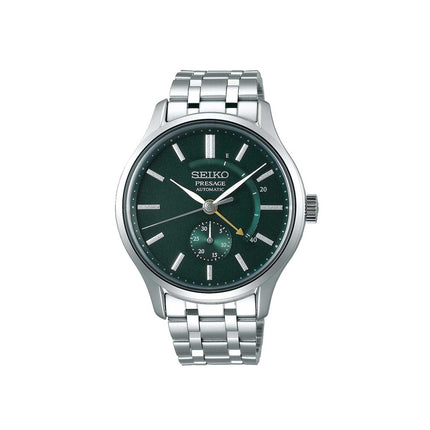 Seiko Men's Watch - Presage Automatic Green Dial Stainless Steel Bracelet | SSA397J1 ,