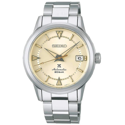 Seiko Men's Watch - Prospex Automatic Cream Dial Stainless Steel Bracelet | SPB241J1 ,