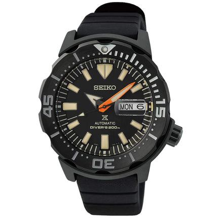 Seiko Men's Watch - Prospex Automatic Power Reserve Black Dial Rubber Strap | SRPH13K1 ,