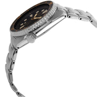 Seiko Men's Watch - Prospex Black Dial Silver Stainless Steel Bracelet | SRPE91K1 ,