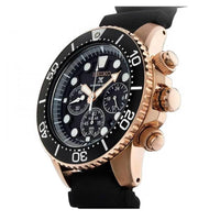 Seiko Men's Watch - Prospex Chronograph Black Dial Rubber Strap | SSC786P1 ,