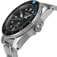 Seiko Men's Watch - Prospex Padi Solar Black Dial Bracelet Rotating Bezel | SNE575P1 ,