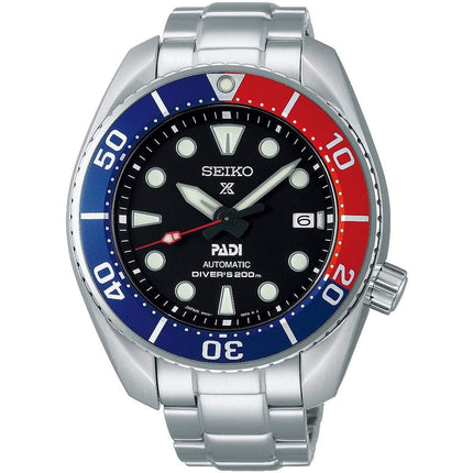 Seiko Men's Watch - Prospex Padi Sumo Automatic Power Reserve Black Dial | SPB181J1 ,