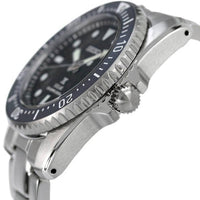 Seiko Men's Watch - Prospex Solar Black Dial Steel Bracelet Rotating Bezel | SNE569P1 ,