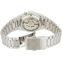 Seiko Men's Watch - Series 5 Automatic Black Dial Silver Steel Bracelet | SNK063J5 ,