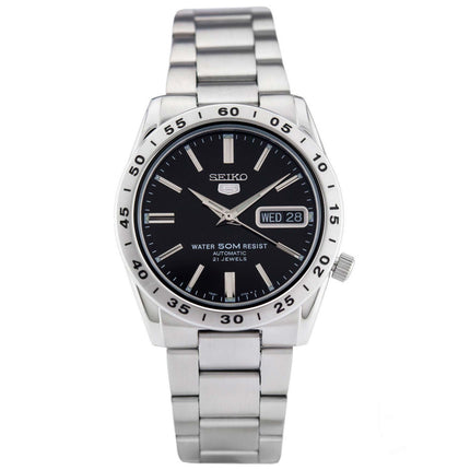 Seiko Men's Watch - Series 5 Automatic Black Dial Stainless Steel Bracelet | SNKE01 ,