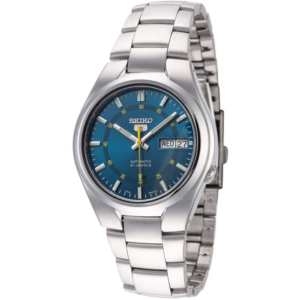 Seiko Men's Watch - Series 5 Automatic Blue Dial Stainless Steel Bracelet | SNK615K1 ,