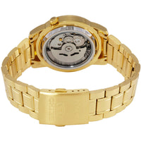 Seiko Men's Watch - Series 5 Automatic Champagne Dial Yellow Gold Steel | SNKE56J1 ,