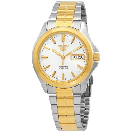 Seiko Men's Watch - Series 5 Automatic Power Reserve Two Tone Bracelet | SNKK94K1 ,