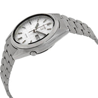 Seiko Men's Watch - Series 5 Automatic White Grid Dial Silver SS Bracelet | SNXF05K1 ,