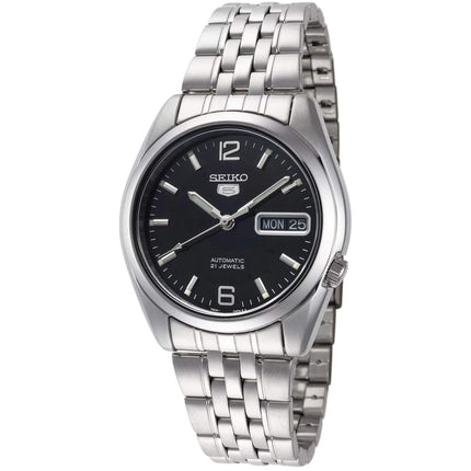 Seiko Men's Watch - Series 5 Date Display Steel Bracelet Power Reserve | SNK393K1 ,
