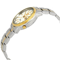 Seiko Men's Watch - Series 5 White Dial Two Tone Stainless Steel Bracelet | SNKL84K1 ,