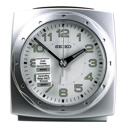 Seiko QHE040SLH Black Beside Alarm Clock ,