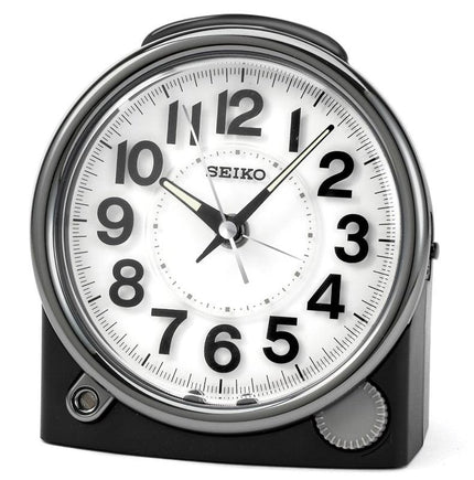 Seiko QXE011JLH White Dial Beside Alarm Table Clock ,