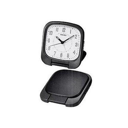 Seiko QXT003NR White Dial Travel Alarm Clock ,
