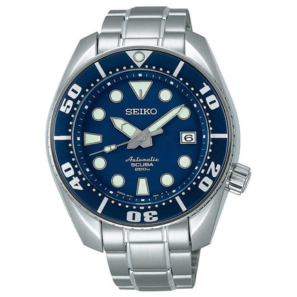 Seiko SBDC003 Men's X Prospex Scuba Blue Dial Steel Bracelet Automatic Dive Watch ,