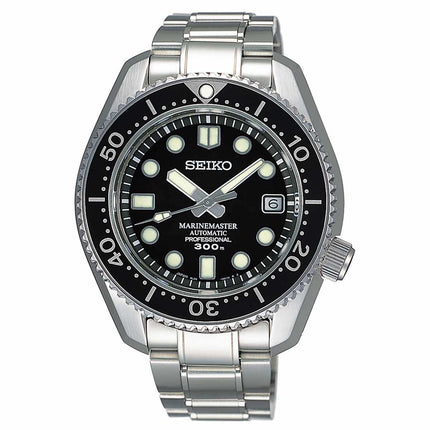 Seiko SBDX001 Men's Prospex Marine Master Black Dial Steel Bracelet Automatic Dive Watch ,