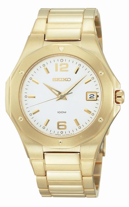Seiko SGEB90 Men's Gold Plated Dress Watch Seiko SGEB90 Men's Gold Plated Dress Watch