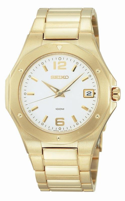 Seiko SGEB90 Men's Gold Plated Dress Watch ,