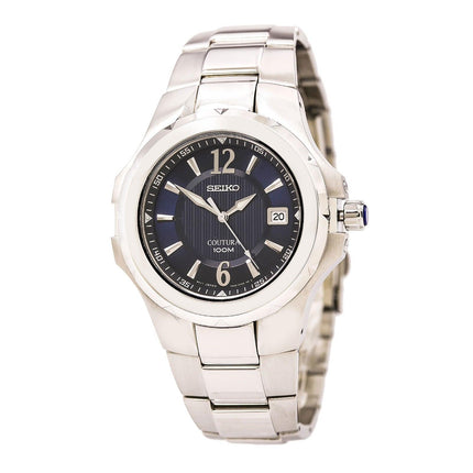 Seiko SGEE67 Men's Coutura Blue Dial Stainless Steel Bracelet Watch ,