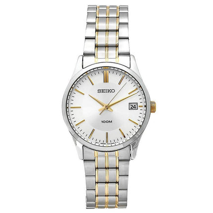 Seiko SGEF03 Men's Dress Silver Tone Dial Two Tone Steel Bracelet Watch ,