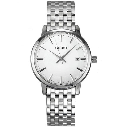 Seiko SGEF87P1 Men's Silver Tone Dial Stainless Steel Bracelet Watch ,