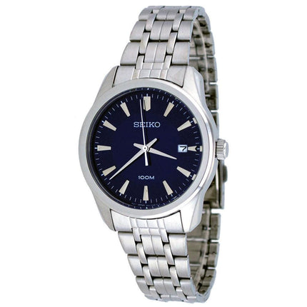 Seiko SGEG03 Men's Casual Stainless Steel Blue Dial Analog Watch ,
