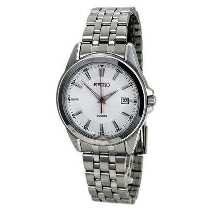 Seiko SGEG83 Men's Dress Silver Dial Stainless Steel Bracelet Quartz Watch ,