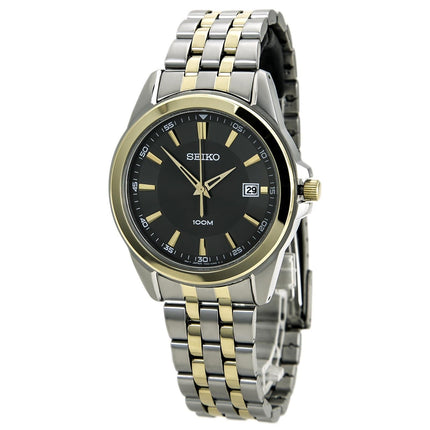 Seiko SGEG90 Men's Dress Grey Dial Two Tone Steel Bracelet Quartz Watch ,