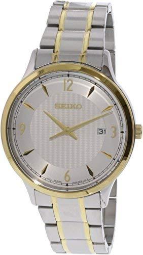 Seiko SGEH82P1 Men's Classic White Dial Two Tone Steel Watch ,