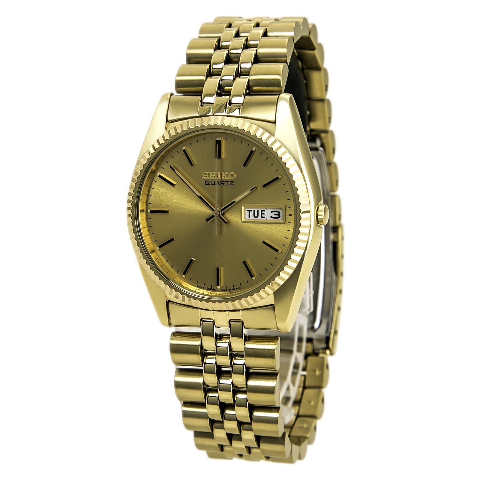 Seiko SGF206 Men's Dress Yellow Gold Plated Stainless Steel Watch Seiko SGF206 Men's Dress Yellow Gold Plated Stainless Steel Watch