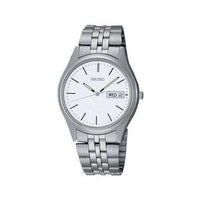 Seiko SGGA51 Men's Stainless Steel White Dial Quartz Watch ,