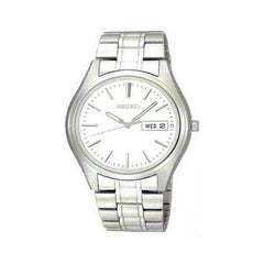 Seiko SGGA63P1 Men's White Dial Stainless Steel Bracelet Day Date Watch