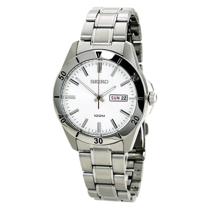 Seiko SGGA73 Men's Silver Dial Stainless Steel Bracelet Quartz Watch ,