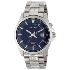 Seiko SKA581 Men's Core Blue Dial Stainless Steel Bracelet Kinetic Watch