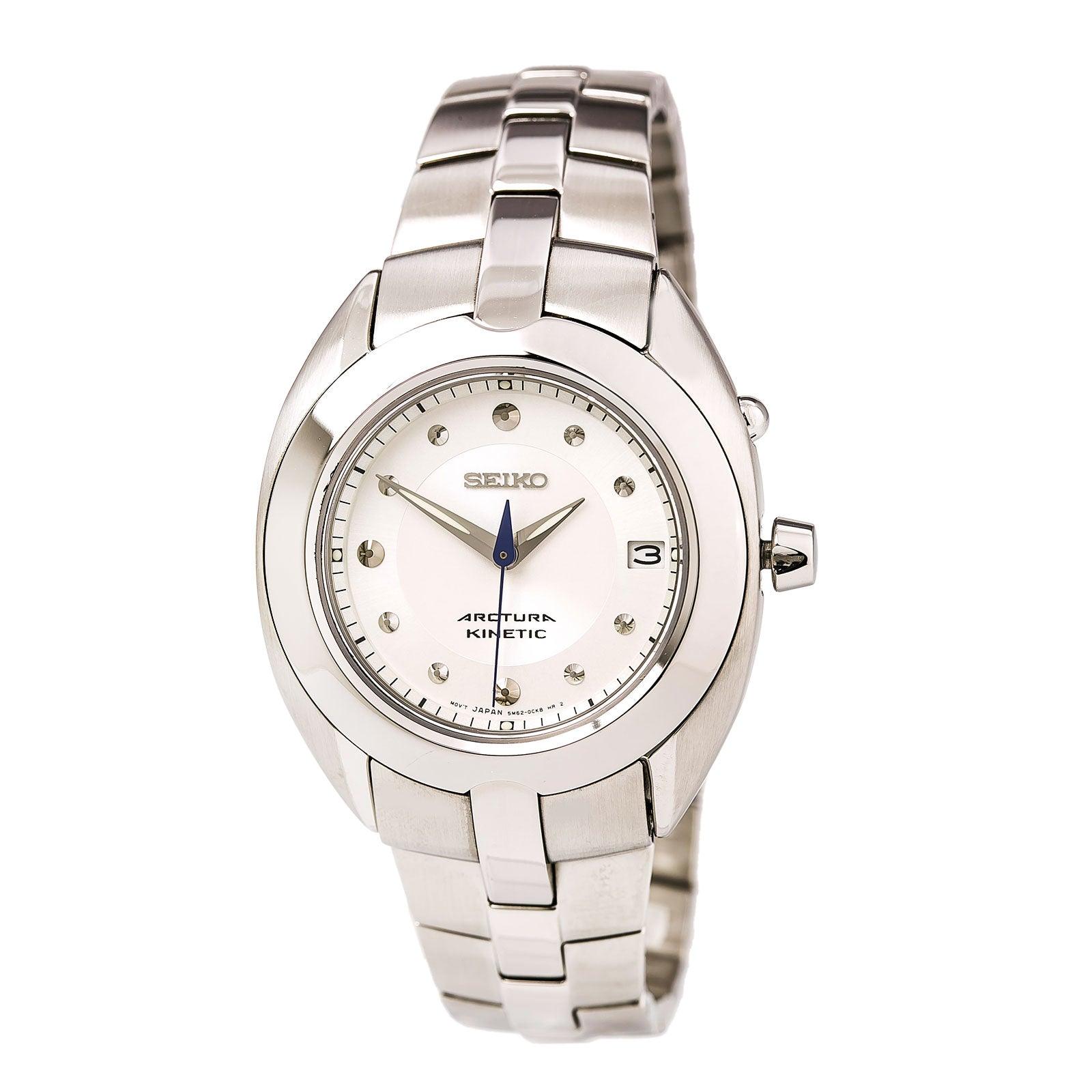 Seiko SKA889 Women's Arctura Silver Dial Stainless Steel Bracelet Kine