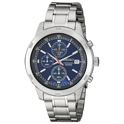 Seiko SKS419 Men's Chronograph Blue Dial Stainless Steel Bracelet Watch ,