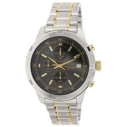 Seiko SKS425 Men's Grey Dial Two Tone Bracelet Chronograph Watch ,