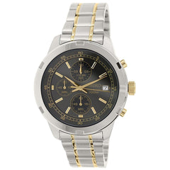 Seiko SKS425 Men's Grey Dial Two Tone Bracelet Chronograph Watch