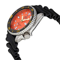 Seiko SKX011J1 Men's Scuba Divers Automatic Orange Dial Black Rubber Strap Dive Watch ,