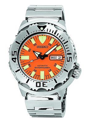 Seiko SKX781 Men's Automatic Orange Monster Dive Watch ,