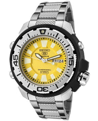 Seiko SKZ251 Men's Automatic SS Yellow Dial Dive Watch ,