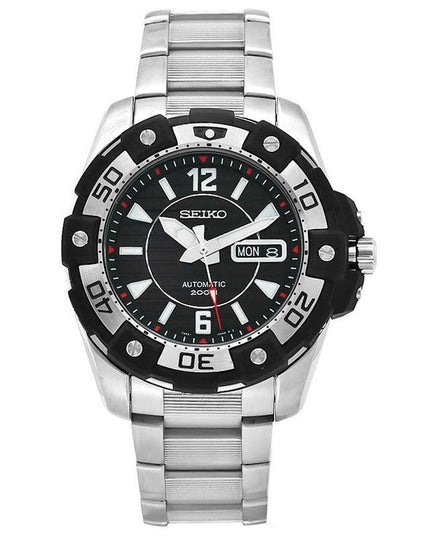 Seiko SKZ271 Men's Stainless Steel Black Dial Automatic Watch ,