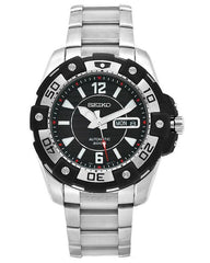 Seiko SKZ271 Men's Stainless Steel Black Dial Automatic Watch