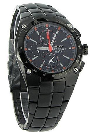 Seiko SNA595P1 Men's Sportura Alarm Chronograph Watch ,