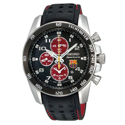 Seiko SNAE75P1 Men's FC Barcelona Sportura Chronograph Alarm Watch ,