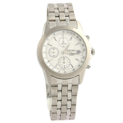 Seiko SNDC05 Men's Chronograph Silver Dial Stainless Steel Bracelet Watch ,