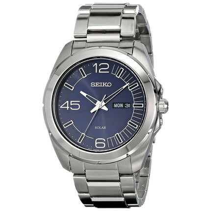 Seiko SNE337 Men's Solar Millennial Blue Dial Stainless Steel Bracelet Watch ,