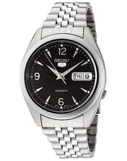 Seiko SNK135K Men's Automatic Stainless Steel Black Dial Watch ,